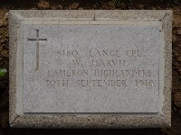 Struma Military Cemetery - Harvie, W